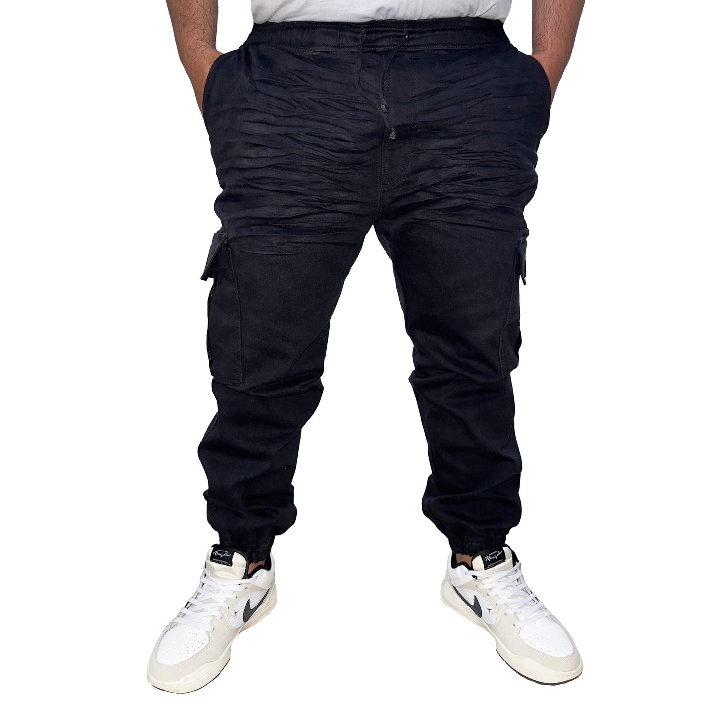 Jean Jogger Cargo Negro (42 44 46 48 50)