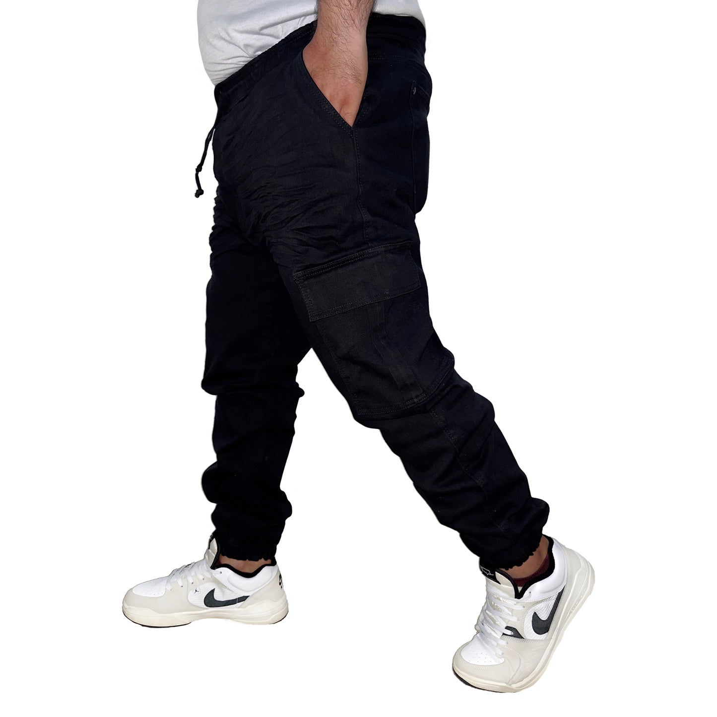 Jean Jogger Cargo Negro (42 44 46 48 50)