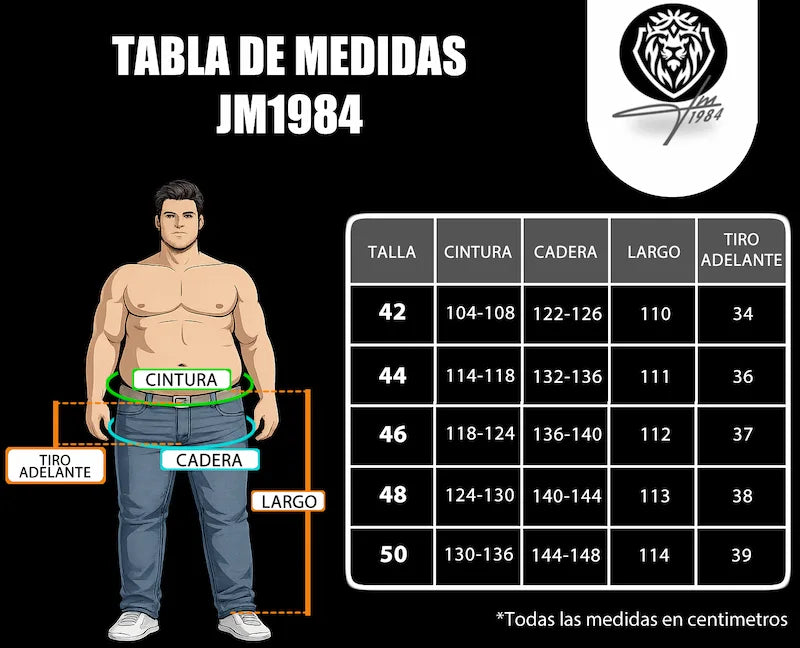 Tabla de medidas JM1984